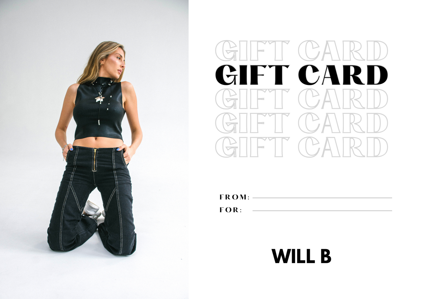 GIFT CARD WILL B